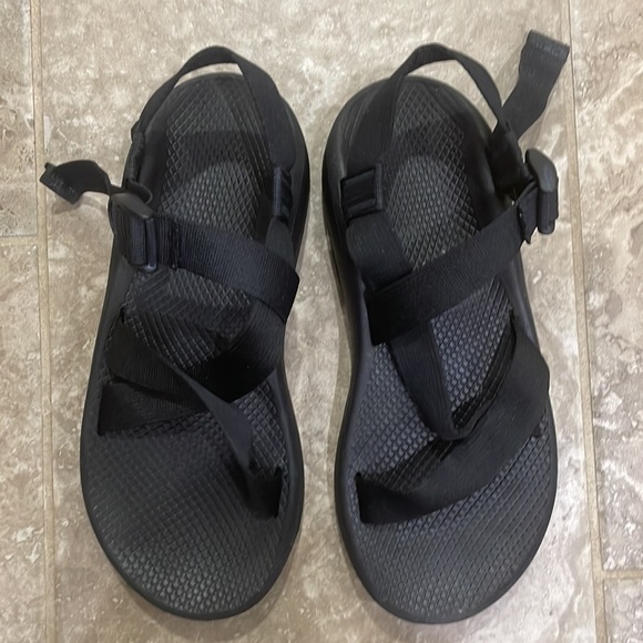 Chaco Shoes Chaco Mens Zcloud Sandal Solid Black Size Poshmark